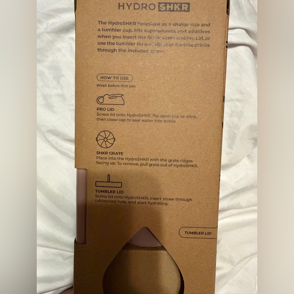 HydroJug Shaker & Tumbler in Mauve - Picture 2 of 2